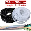 PE Wire Harness Cable Protection Conduit Spiral Wound Sleeve Insulation resistant High Temperature