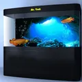 Mr.Tank 3D Effect Underwater Sunlight Rays Cave Aquarium Background Sticker Selfadhesive Fish Tank