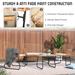 Vrakae 4 Piece Outdoor Patio Rattan Wicker Conversation Set