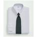 Brooks Brothers Men's Stretch Supima Cotton Non-Iron Poplin Polo Button-Down Collar, Striped Dress Shirt | Blue | Size 17 34