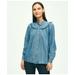 Brooks Brothers Women's Long Sleeve Chambray Blouse | Light Blue | Size 2