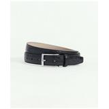 Brooks Brothers Men's Leather Embossed Belt | Black | Size 32