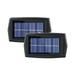 COFEST 2 Pcs LED Outdoor Solar Lights Wireless Solar Powered Outdoor Lights Waterproof Land-scape Spotlights Garden Lights Lighting For Yard Walkway Black A