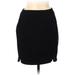 LC Lauren Conrad Casual Skirt: Black Solid Bottoms - Women's Size 8