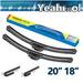 Yeahmol 20 &18 Fit For Nissan 350Z 2006 Windshield Wiper Blades Premium Replacement For Car Front Window Wiper Blades (Set of 2 20+18 Inch) WP1626