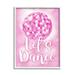 Stupell Industries Let s Dance Bold Pink Disco Ball Beauty & Fashion Painting White Framed Art Print Wall Art