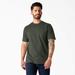 Dickies Men's Heavyweight Heathered Short Sleeve Pocket T-Shirt - Stormy Weather Heather Size 3 (WS450H)