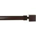 1-Inch Diameter Wright Adjustable Single Drapery Curtain Rod 48-Inch To 84-Inch Bronze