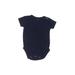 Carter's Short Sleeve Onesie: Blue Bottoms - Size 3 Month