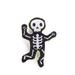 Plush Skeleton Flattie Dog Toy, Small, Black