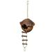 Naturals Island Hideaway Bird Toy, Small/Medium, Natural Wood