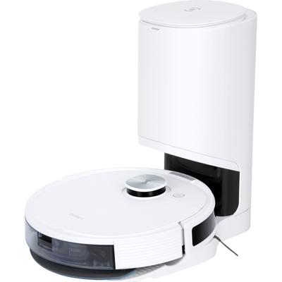 ECOVACS Nass-Trocken-Saugroboter "DEEBOT N10 Plus" Saugroboter 4300PA, LiDAR Navigation, Absaugstation, für Hartboden, Teppich, Weiss weiß