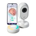 Tommee Tippee Dreamsense App-Enabled Smart Baby Monitor, HD Remote Tilt and Pan Night-Vision Camera, 2-Way Audio, Intelligent Parent Pod for Customisable Alerts and Sleep Tracking