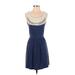 DV by Dolce Vita Casual Dress - A-Line Scoop Neck Sleeveless: Blue Dresses - Women's Size X-Small