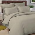 Pizuna Simply Taupe Cotton Single Duvet Cover Percale 140x200 cm, 100% Long Staple Cotton Single Bed Duvet Cover Set, Plain Weave Single Quilt Cover with Button Closure (Simply Taupe Duvet Cover)