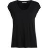 Rundhalsshirt PIECES "PCBILLO TEE SOLID NOOS BC", Damen, Gr. XS, schwarz, Jersey, Obermaterial: 95% Viskose, 5% Elasthan, unifarben, casual, figurumspielend normal, Rundhals, Kurzarm, Shirts