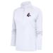 Women's Antigua White Boston Red Sox Patriotic Tribute Half-Zip Pullover Top