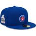 Men's New Era Royal Chicago Cubs Primary Logo 2016 World Series Team Color 59FIFTY Fitted Hat