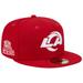 Men's New Era Scarlet Los Angeles Rams 1990 Hawaii Pro Bowl Main Patch 59FIFTY Fitted Hat