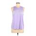 Nike Active Tank Top: Purple Color Block Activewear - Women's Size Medium