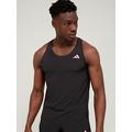 adidas Men's Adizero Running Singlet Running Vest - Black, Black, Size Xl, Men
