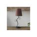 Priva 19"H Black Metal Winding Ivy Accent Table Desk Lamp