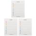 3Pcs Household Memo Pads Convenient Writing Pads Multi-function To Do Pads Home Accessory