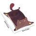 Moocorvic Faux Leather Tray Valet Organizer Trays for Bedside Table Creative Cartoon Debris Tray Night Stand Desk Store Keys Change Wallet Phone Glasses Bedroom Furniture