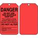 Accuform Danger Tag 5 3-4in H 3 1-4in W PK25 TSS101CTP TSS101CTP ZO-G9072357