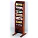 Free-Standing Magazine Rack Mahogany