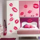 Heißer Verkauf Küsse Wand Aufkleber Lip Drucken Wohnzimmer Schlafzimmer Dekorative Startseite Decals