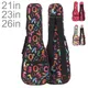 21 / 23 / 26 zoll Tragbare Ukulele Tasche 3 Arten Durable 10mm Schwamm Soft Case Gig Ukulele Mini