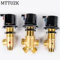 Solid Brass Chrome Finish Bathtub Hot & Cold Water Control Valve Faucet Bath Shower Mixer Bathtub 3