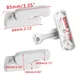 Plastic Upvc Child Safe Security Window Door Sash Lock Handle Safety Type Home Window Lever T Door