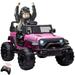 24V Kids Ride On Car 2 Seats Pink