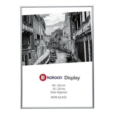 kokoon Display Bilderrahmen 40 x 50 cm Aluminium silber, 40x50x21 cm