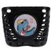 Hemoton Thickened Scooter Basket Children Bike Basket Plastic Front Storage Basket (Black)