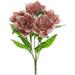 HTYSUPPLY 18.5 Glittered Velvet Magnolia Bush x5 Mauve (Pack of 6)