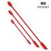 New Silicone Face Brush Flexible Makeup Brushes Jam Cream Spatula Scraper Small Cooking Spatula RED 3PCS/SET