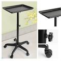 Miumaeov Professional Aluminum Salon Rolling Tray Cart Hairdressing Mobile Trolley Cart