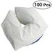 Hemoton 100Pcs Disposable Massage Face Cradle Cover Non-Sticking Face Rest Covers