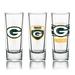 NFL Shot Glasses 6 Pack Set, Various Designs - Green Bay Packers