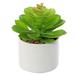 Artificial plants large cylindrical ceramic flower pots artificial succulent potted plants artificial flowers and green plants - type:style1;