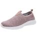 dmqupv Sneakers for Women Walking Shoes Trendy women s Shoes Fashion Sneakers Low Top Tennis Shoes Lace up Casual Shoes Pink 37