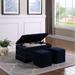 Upholstered Storage Bench with Two additional seating