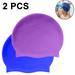 Long Hair Swim Cap - Swimming Caps for Women Men - Caps - Waterproof Silicone Swim Cap(2 Pack)