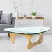 Natural coffee table solid wood tea table triangle top table