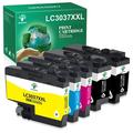 Greensky 3037 XXL Ink Cartridges Compatible Replacement for Brother LC 3037 LC3037XXL High Yield use with MFC-J6945DW MFC-J5845DW XL MFC-J5945DW MFC-J6545DW XL (LC3037 2BK/1C/1M/1Y) 5PK