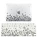 Flowering Straw Clear Case for MacBook Pro Retina 15 (2012-2015 Models: A1398) Hard Shell Case with Keyboard Cover Set - I