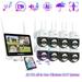 Wireless Security Camera System with 12.5 LCD Monitor ZOSI 3MP 8CH WiFi Security Camera System 2TB Hard Drive 8pcs 360Â°View PTZ WiFi Outdoor Camera with Two-Way Audio AI Human Detection